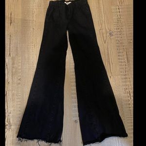 Black Pull On Flares